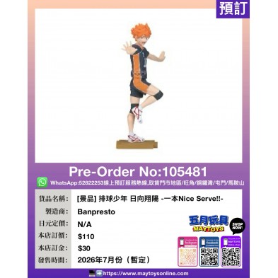 [景品] 排球少年 日向翔陽 -一本Nice Serve!!-