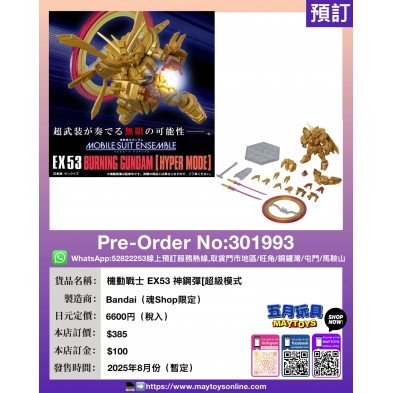 機動戰士 EX53 神鋼彈 [超級模式] (魂Shop限定)