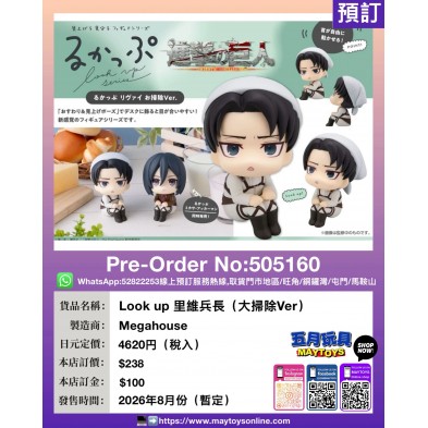 Look up 里維兵長 (大掃除Ver.)