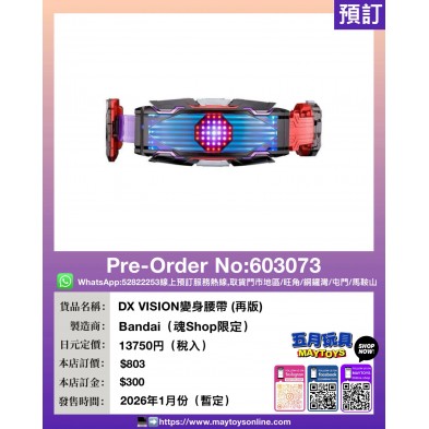 DX VISION變身腰帶 (魂Shop限定)