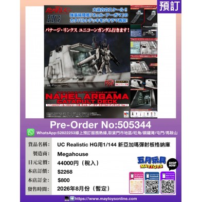 UC Realistic HG用1/144 新亞加瑪彈射板格納庫