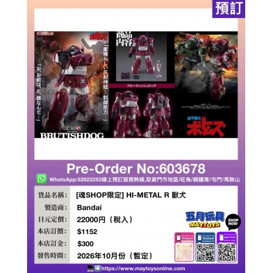[魂SHOP限定] HI-METAL R BRUTISHDOG