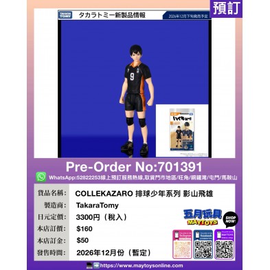 COLLEKAZARO 排球少年系列 影山飛雄
